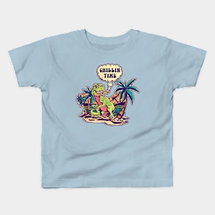 Dino Chillin TIme Kids T-Shirt